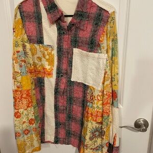 Multicolor Patchwork POL TOP NEW